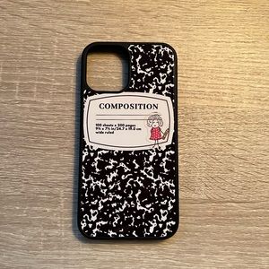 iPhone cover fits 12 Pro. Normal wear and tear. No cracks.